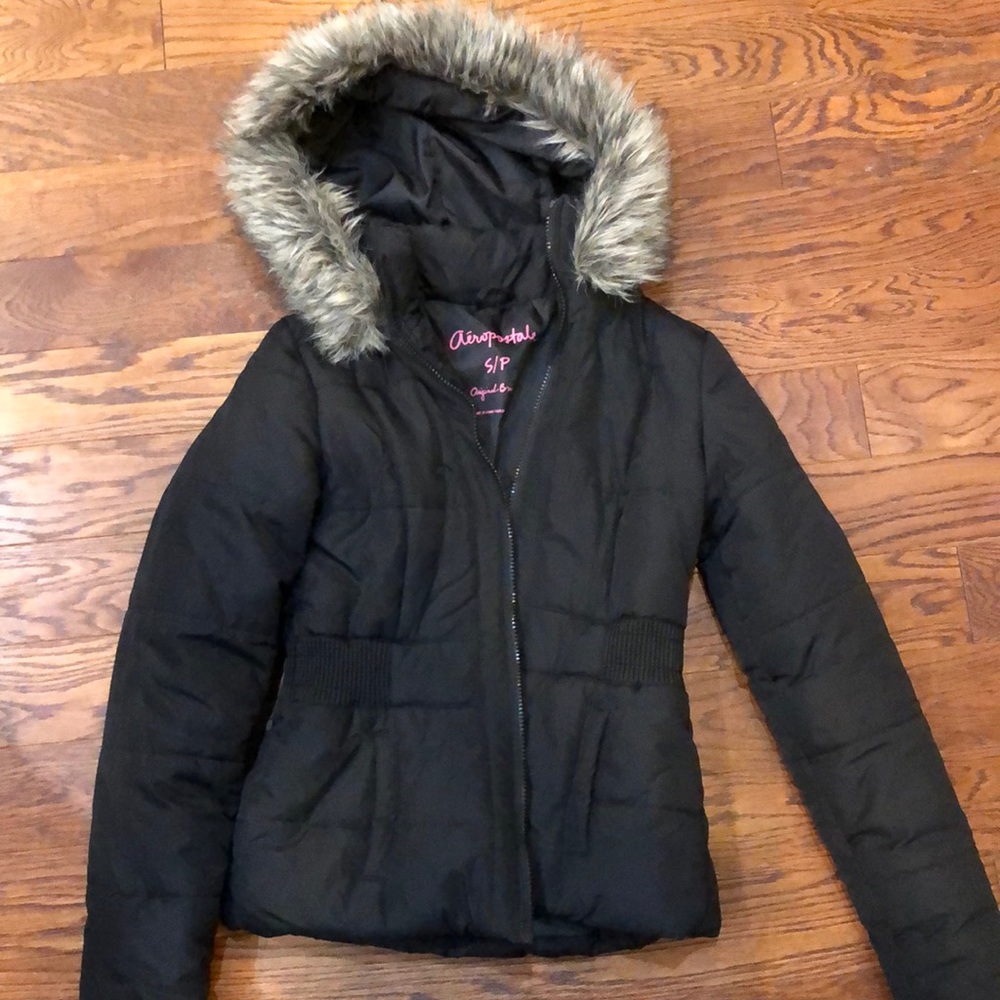 Aeropostale coat - black